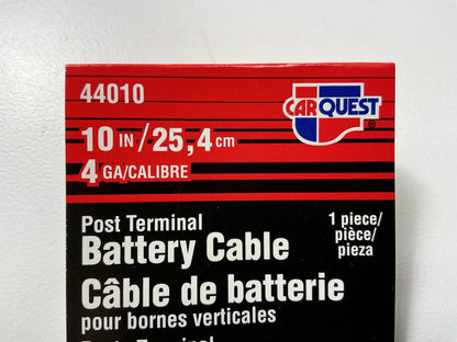 Carquest 44010 Red Top Post Battery Cable, 4 Gauge, 10'' Long