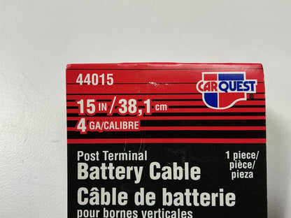 Carquest 44015 Top Post Battery Cable - Battery To Switch 15'' Long, 4 Gauge
