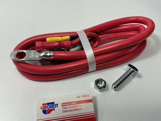 Carquest 44043 Red Top Post Battery Cable, 4 Gauge, 42'' Long