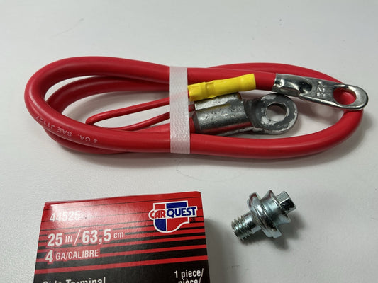 Carquest 44525 Red Side Terminal Battery Cable, 4 Gauge, 25'' Long
