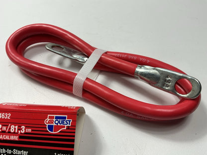 Carquest 44632 Side Post Battery Cable - Switch To Starter 32'' Long , 4 Gauge