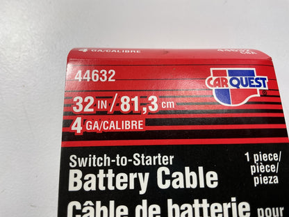 Carquest 44632 Side Post Battery Cable - Switch To Starter 32'' Long , 4 Gauge