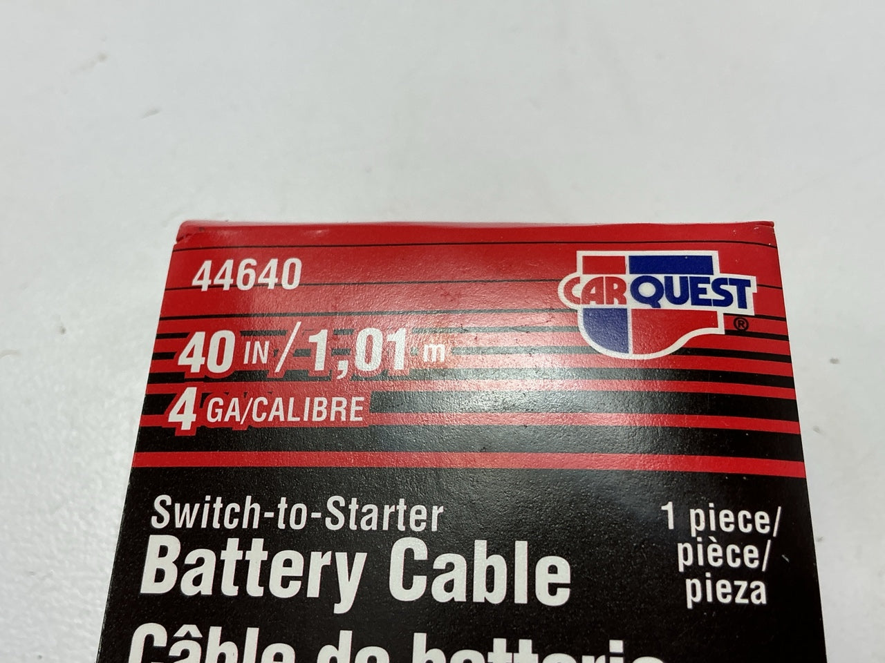 Carquest 44640 Side Post Battery Cable - Switch To Starter 40'' Long, 4 Gauge