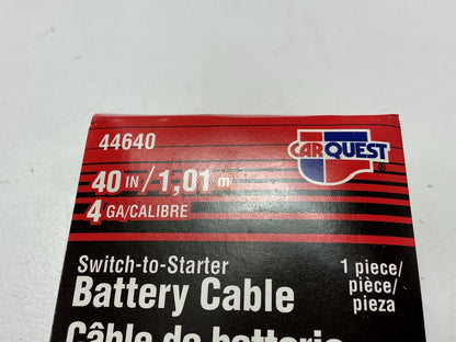 Carquest 44640 Side Post Battery Cable - Switch To Starter 40'' Long, 4 Gauge
