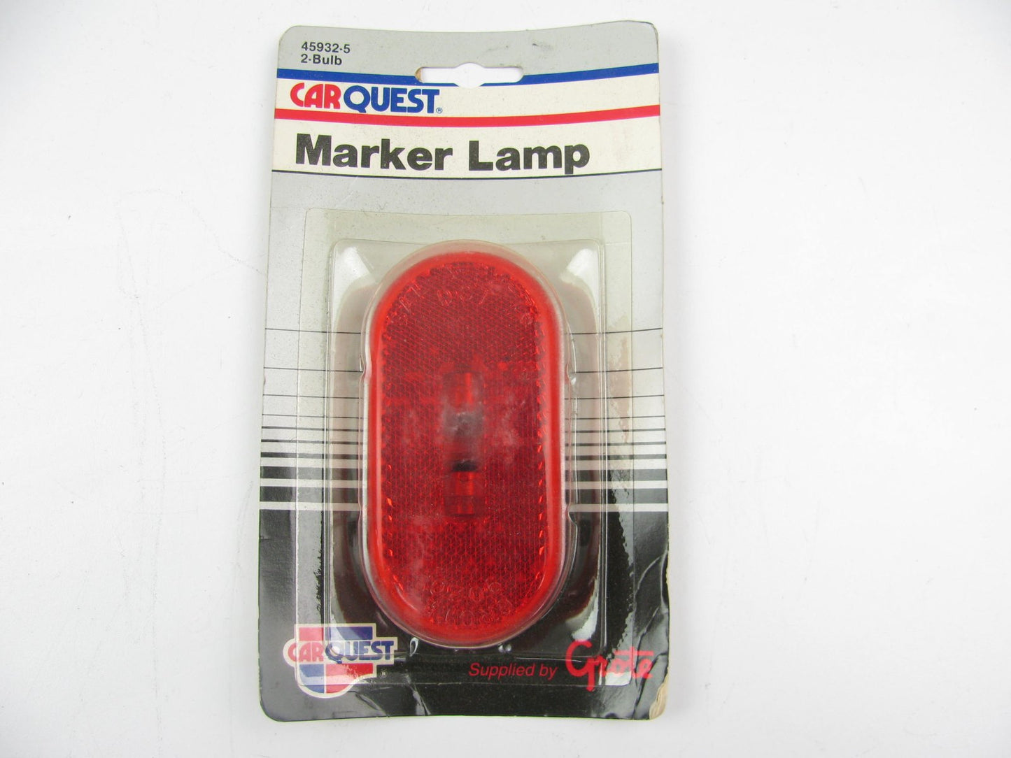Carquest 45932-5 Two Bulb Oval Side Marker Light Lamp RED Reflector Light