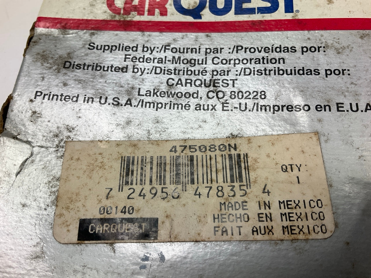 Carquest 475080N Differential Pinion Seal - Rear Outer