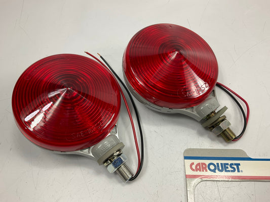 (2) CQ Grote 50642-5 Duramold Single Face Double Contact Pedestal Lamp Light SET