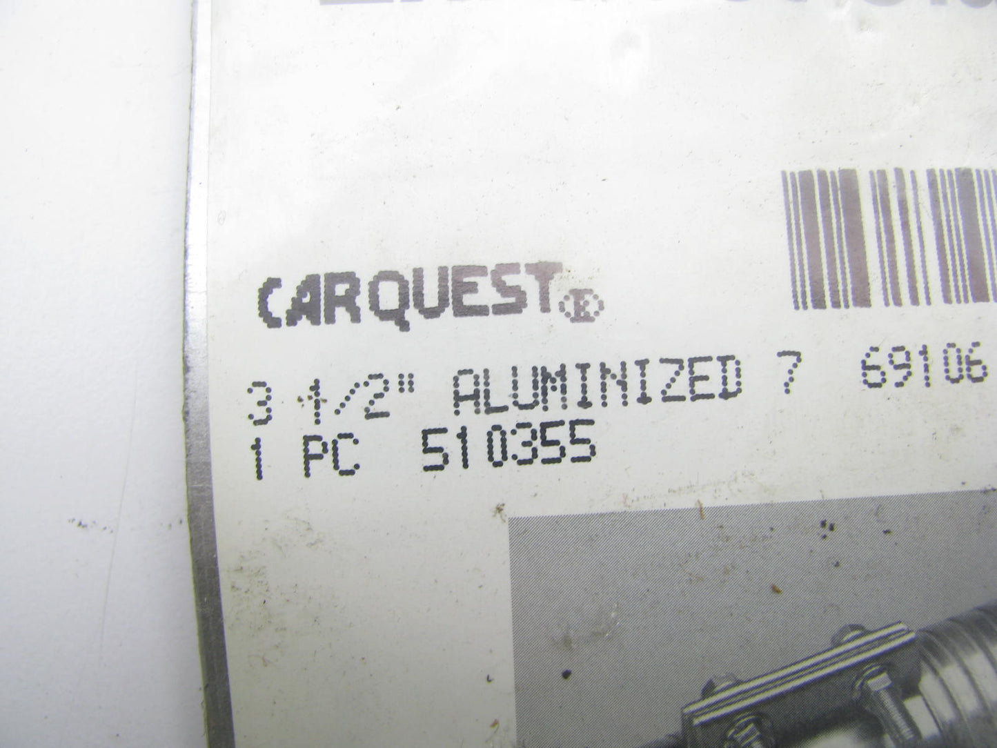 Carquest 510355 3-1/2'' Inch Butt Joint Exhaust Band Clamp, Aluminized Steel