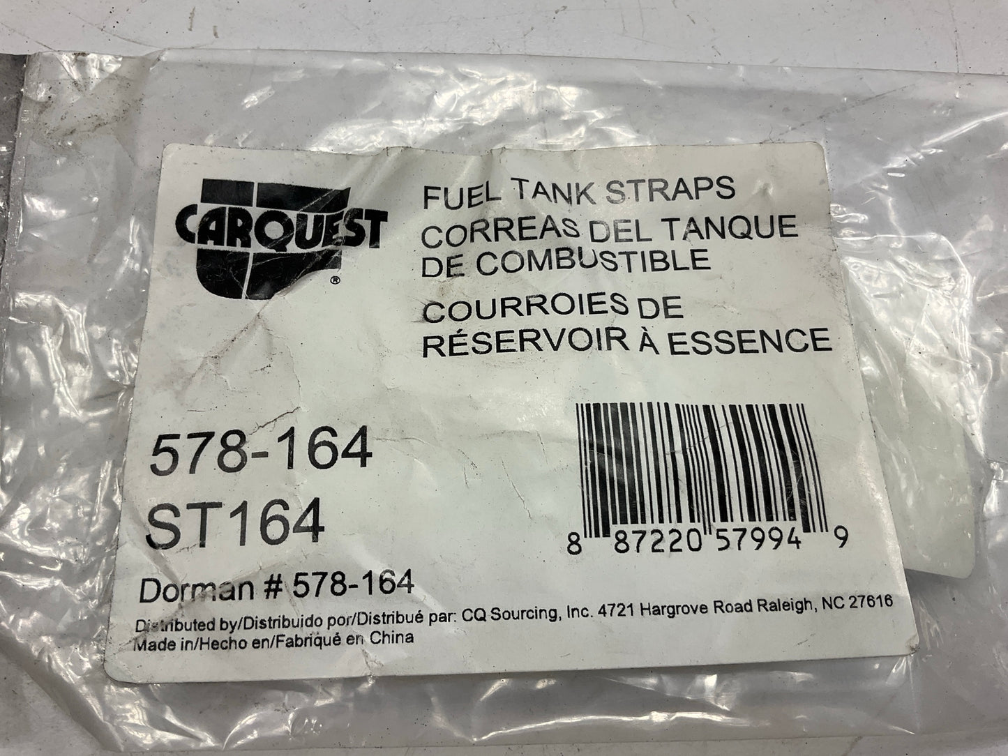 Carquest 578-164 Fuel Gas Tank Straps