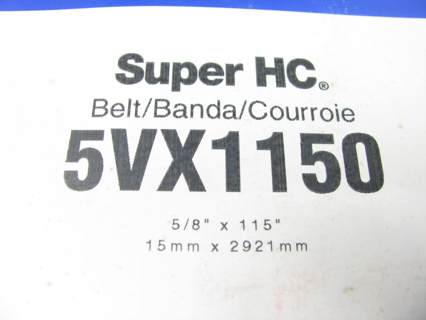 Carquest 5VX1150 Super HC Cogged Drive Belt 5/8'' X 115''