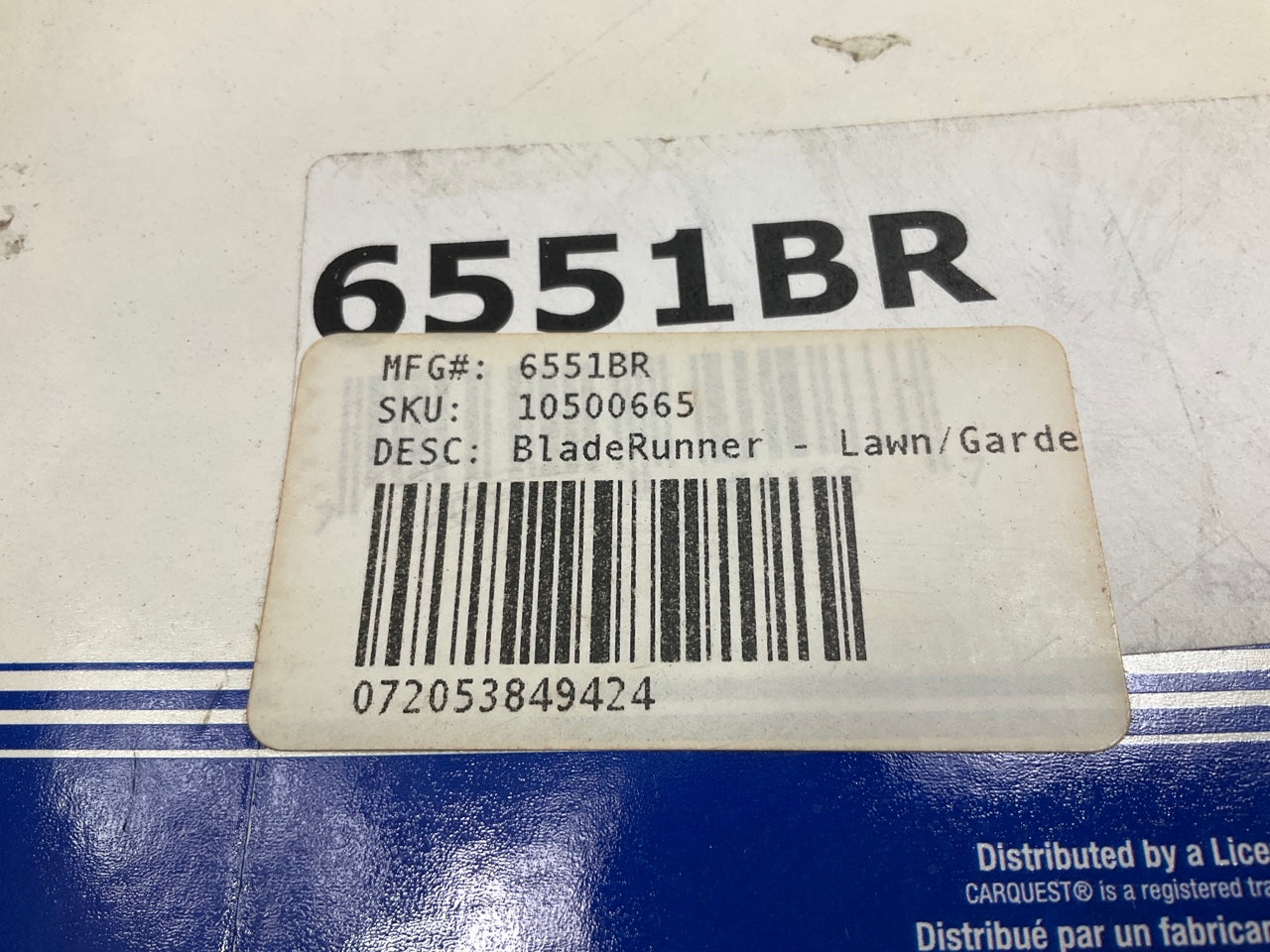 Carquest 6551BR BladeRunner Power Equipment Accessory Drive Belt 21/32 X 82-3/8''