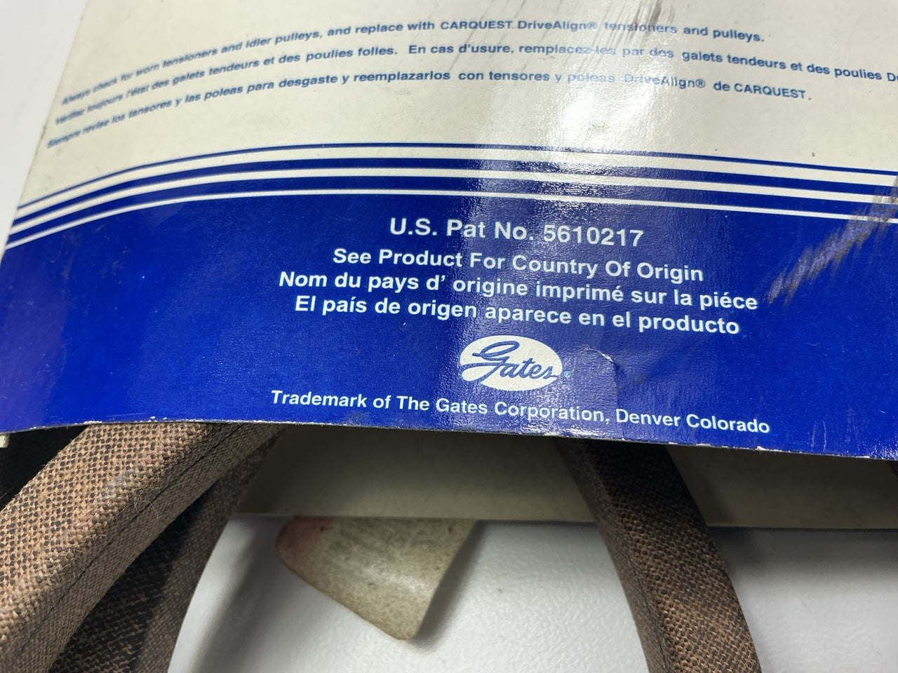 Carquest 6574BR BladeRunner Power Equipment Accessory Drive Belt 21/32 X 121-1/4
