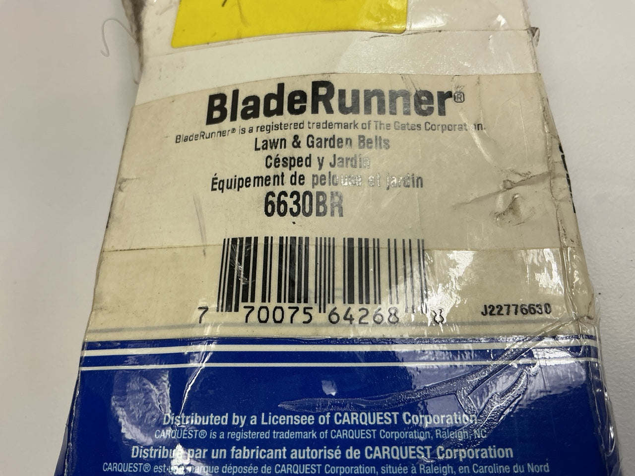 Carquest 6630BR BladeRunner Power Equipment Accessory Drive Belt, 21/32 X 69-7/8