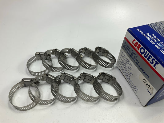 (10) Carquest (Ideal) 6720-5 Hose Clamps - Clamp Diameter Range: 3/4'' - 1-3/4''