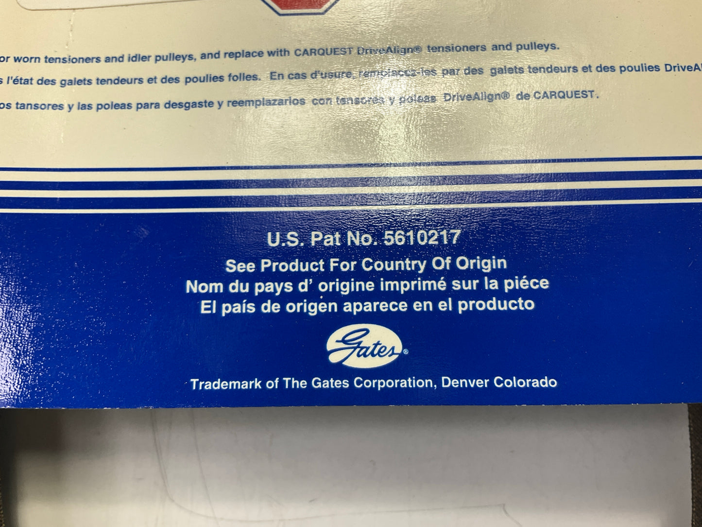 Carquest 6721BR BladeRunner Power Equipment Accessory Drive Belt 11/16 X 97-1/4''