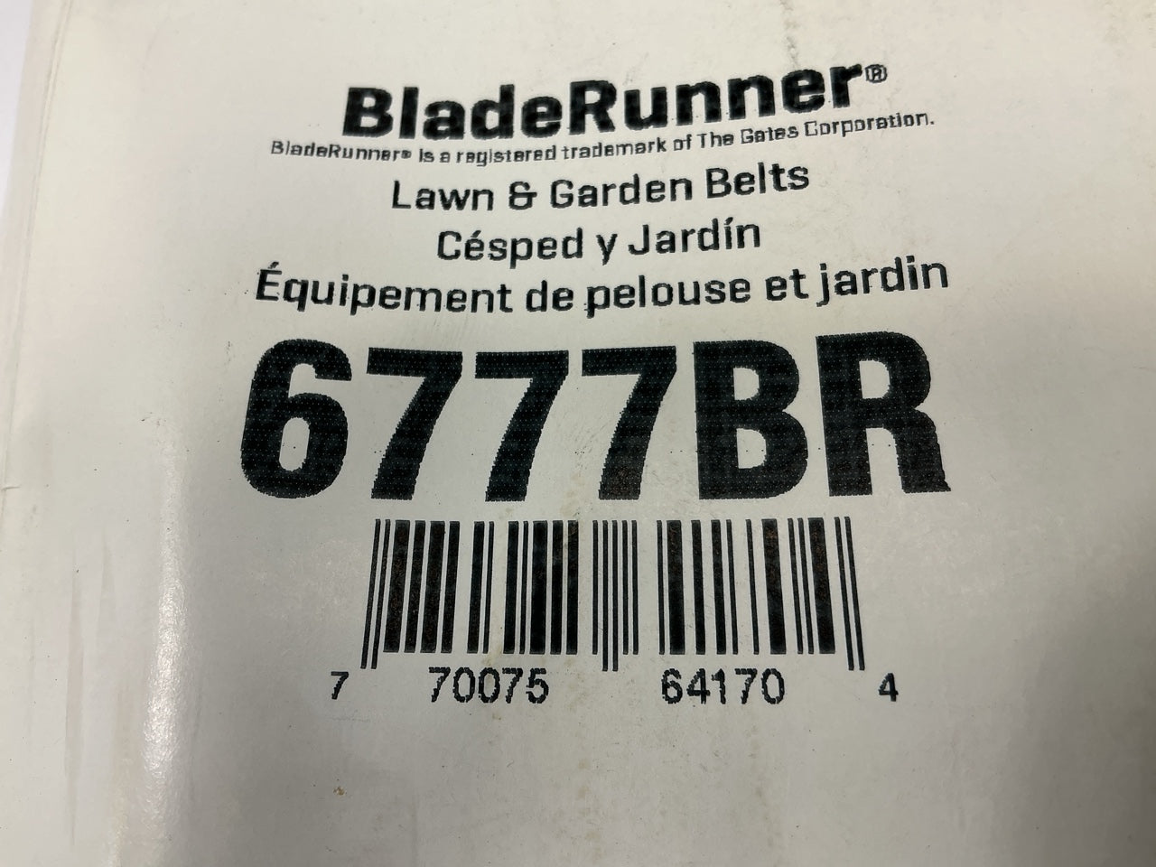 Carquest 6777BR BladeRunner Power Equipment Accessory Drive Belt, 1/2 X 122-1/8''