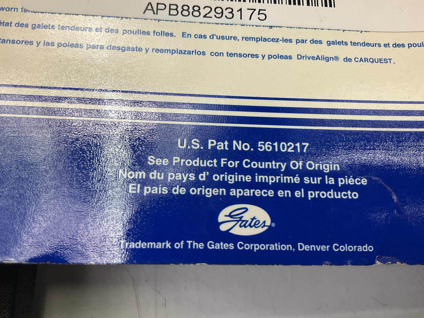 Carquest 6783BR BladeRunner Power Equipment Accessory Drive Belt 11/16 X 143-3/8