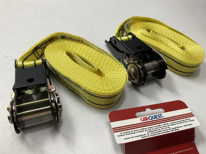 (2) Carquest 71035 - 16' Ratchet Tie Down Strap - 400 Lb Load Limit