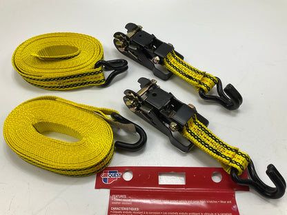 (2) Carquest 71037 - 16' Ratchet Tie Down Strap - 830 Lb Load Limit