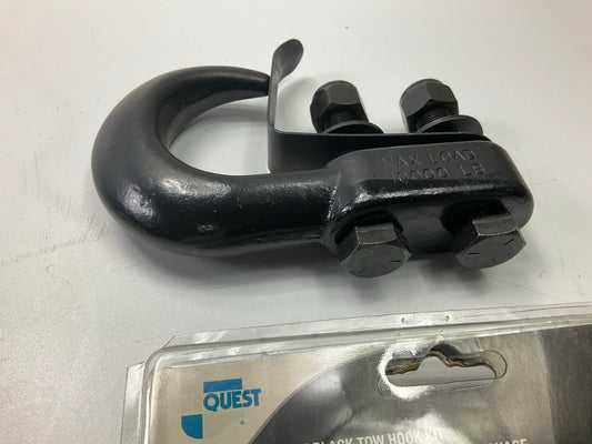 Carquest 71057 Bolt On Heavy Duty Tow Hook With Keeper - Black - 10,000 Lbs Max