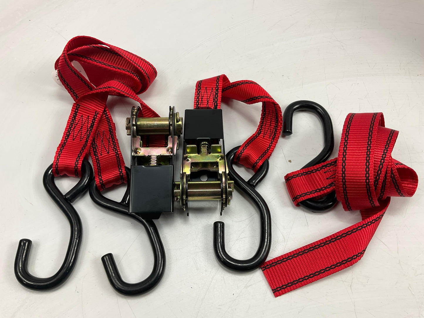 (6) Carquest 71081 6' Ratchet Tie Down Straps - Working Load: 600 Lbs.