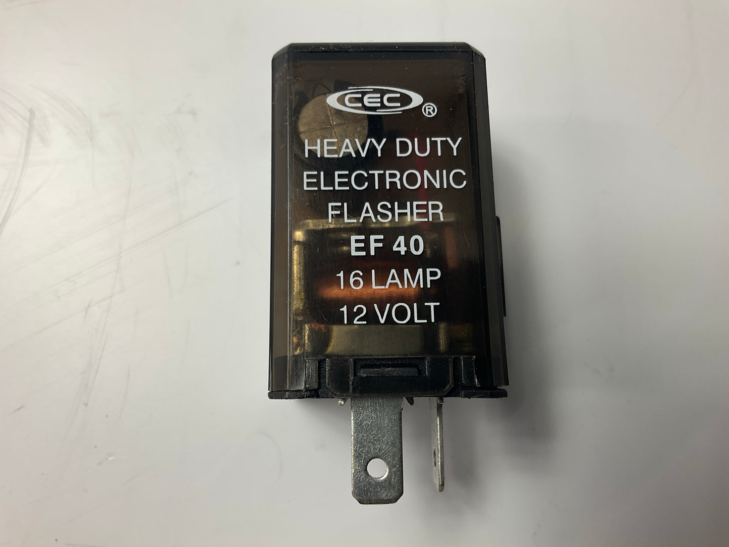 CEC (Carquest Box) EF40 Electronic Turn Signal Flasher Relay, 2 Prongs, 12 Volts