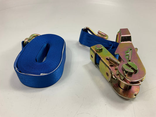 (2) Carquest 73017 16 Feet Ratchet Tie Down Strap, Break Strength 2,500 Lb