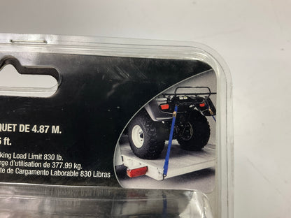 (2) Carquest 73017 16 Feet Ratchet Tie Down Strap, Break Strength 2,500 Lb
