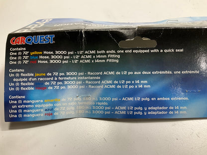 Carquest 7407 A/C Charging Hose Set, 72'' A/C Charging Hose Set