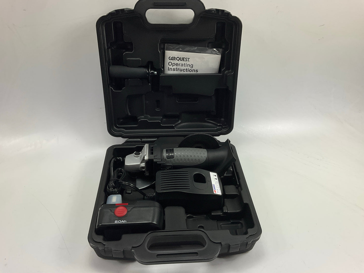 Carquest 19.2V Cordless 4-1/2'' Angle Grinder With Wheel, 2.0Ah Battery & Charger