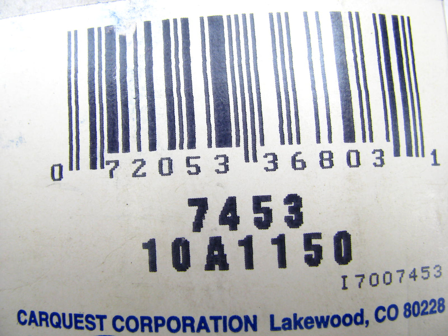 Carquest 7453 Accessory Drive Belt - 0.44'' X 46.125'' - 36 Degree