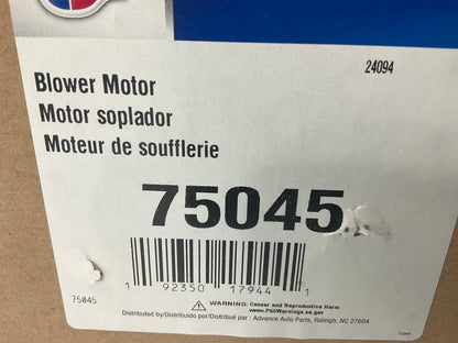 Carquest 75045 HVAC Blower Motor & Wheel