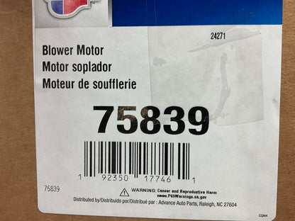 Carquest 75839 HVAC A/C Blower Motor W/ Wheel (for Auto Temp Control)