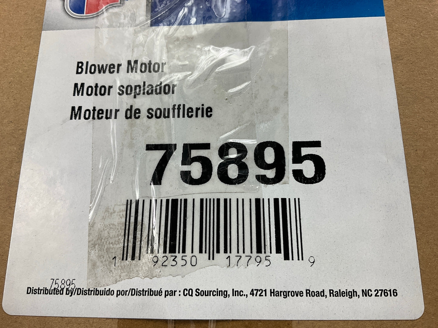 Carquest 75895 HVAC Blower Motor