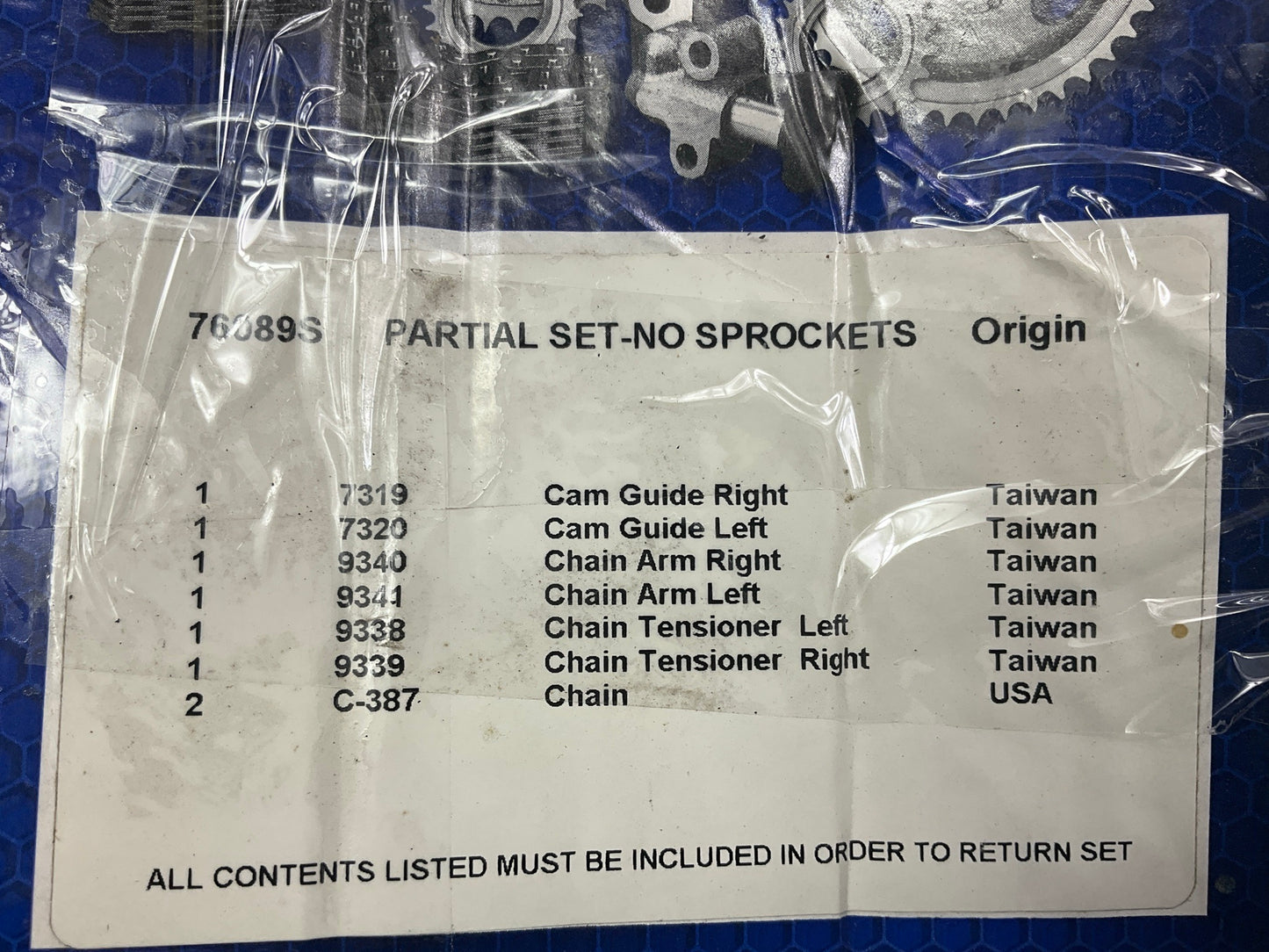 INCOMPLETE - SOLD AS SHOWN, AS IS - Carquest 76089S Timing Set Kit