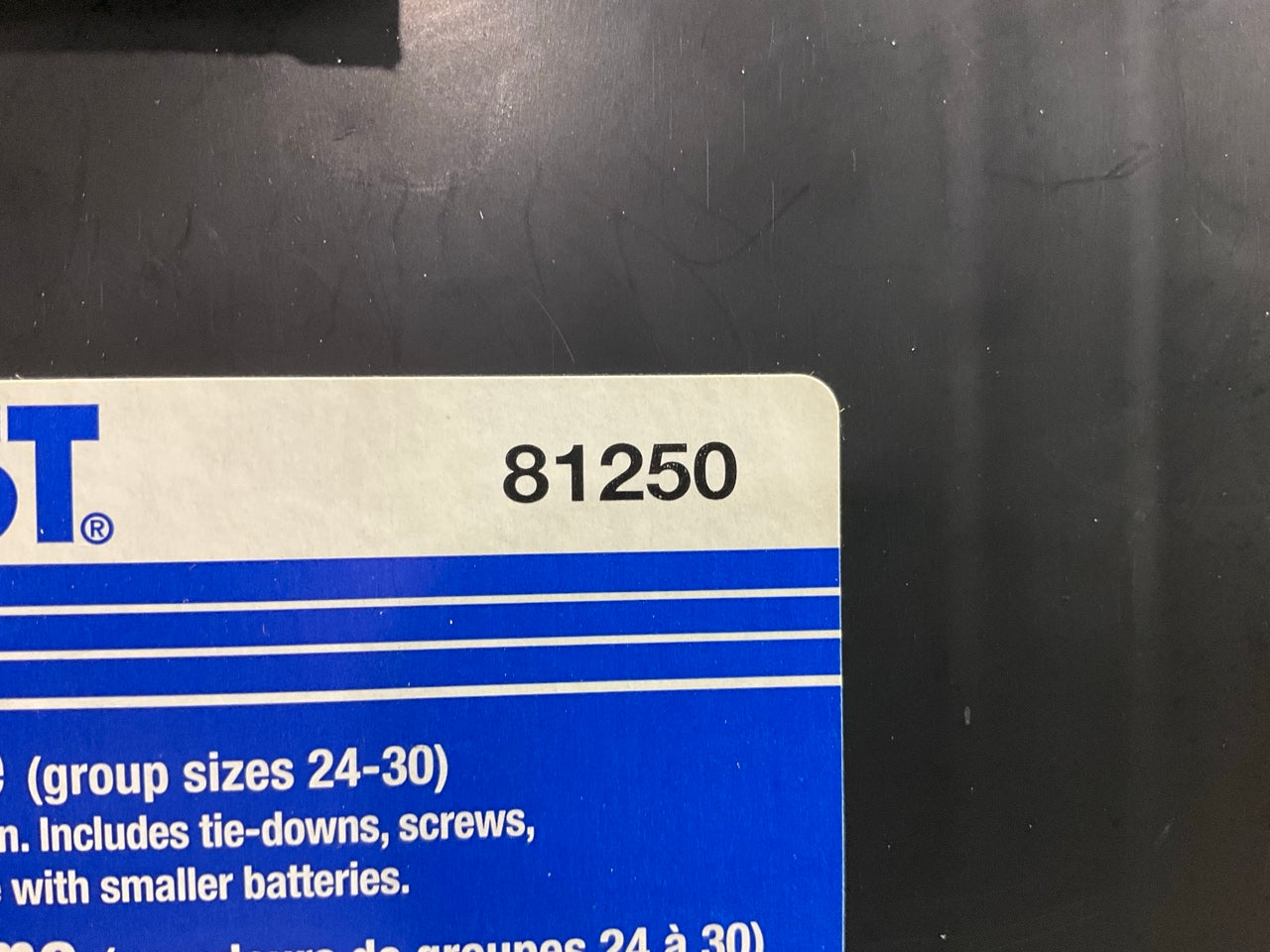 Carquest 81250 Battery Box For Marine Use (group Sizes 24-30)