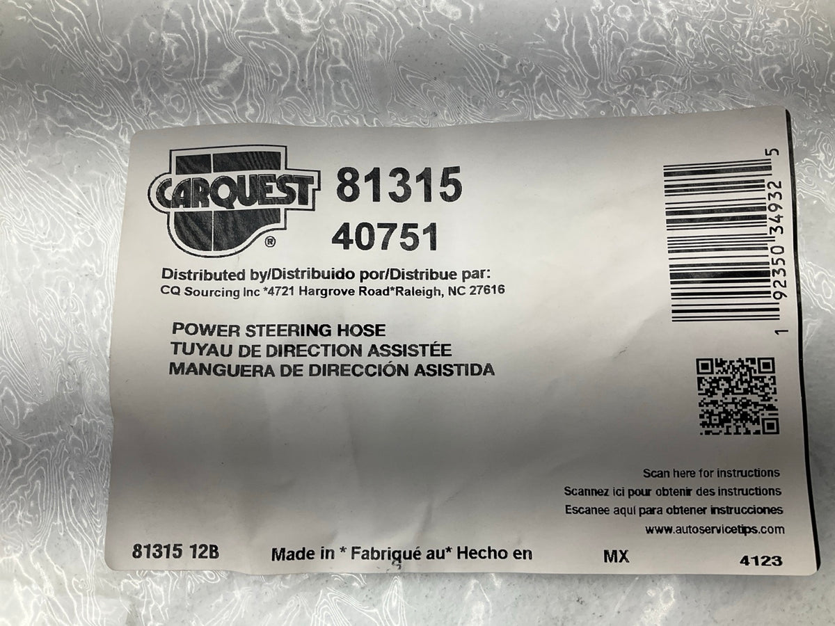Carquest 81315 Power Steering Return Line Hose
