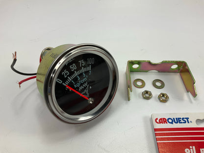 Carquest 81342 Universal Oil Pressure Gauge 0-100 Illumination 12V