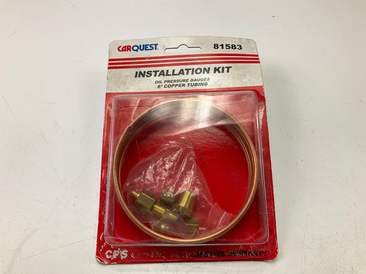 CarQuest 6' Copper Sender Tube Tubing Kit For Mechanical Oil Pressure Gauge