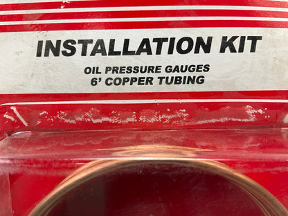 CarQuest 6' Copper Sender Tube Tubing Kit For Mechanical Oil Pressure Gauge