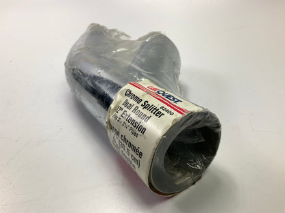 Carquest 82400 Chrome Splitter Dual Round 12'' Pipe Extension For 2''-2-1/4'' Pipe