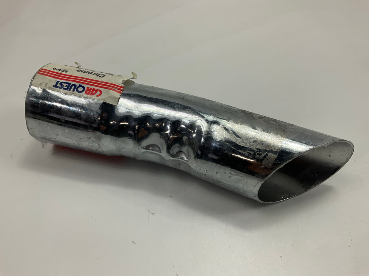 Carquest 82406 Exhaust Pipe Chrome Turn Down 9'' Extension For 2-2 1/4'' Pipe