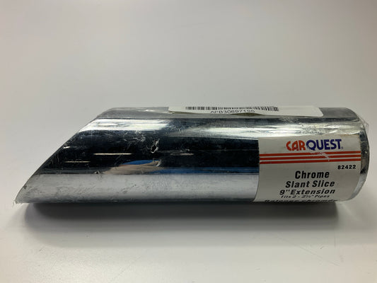 Carquest 82422 9'' Slant Cut Pipe Extension Exhaust Tip For 2''-2-1/2'' Pipes