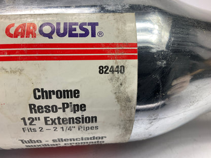 Carquest 82440 Chrome Reso-Pipe 12'' Exhaust Extension Tip, For 2''-2-1/4'' Pipes