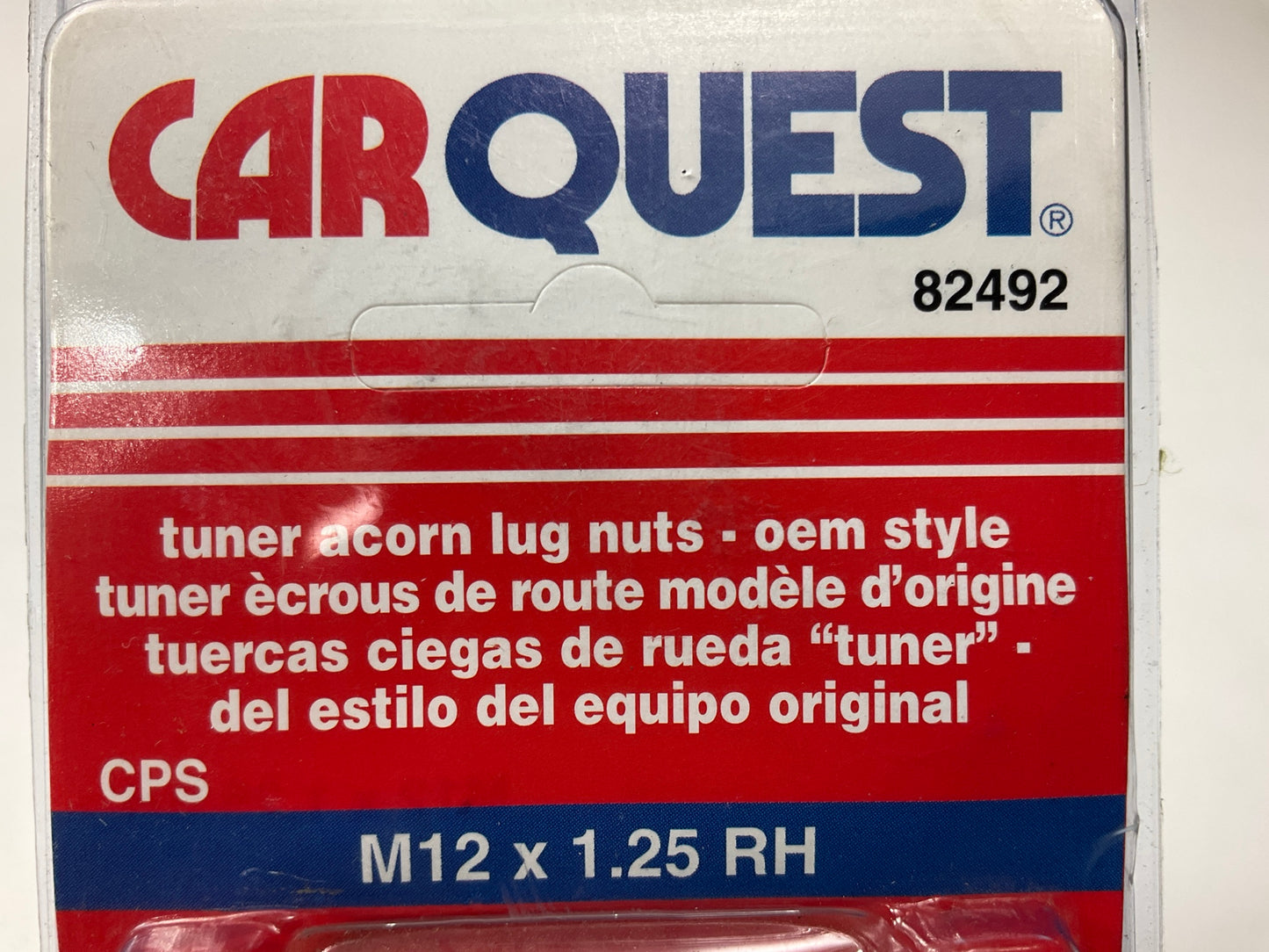 Carquest 82492 Acorn Wheel Lug Nuts M12 X 1.25 RH, 4 / PACK