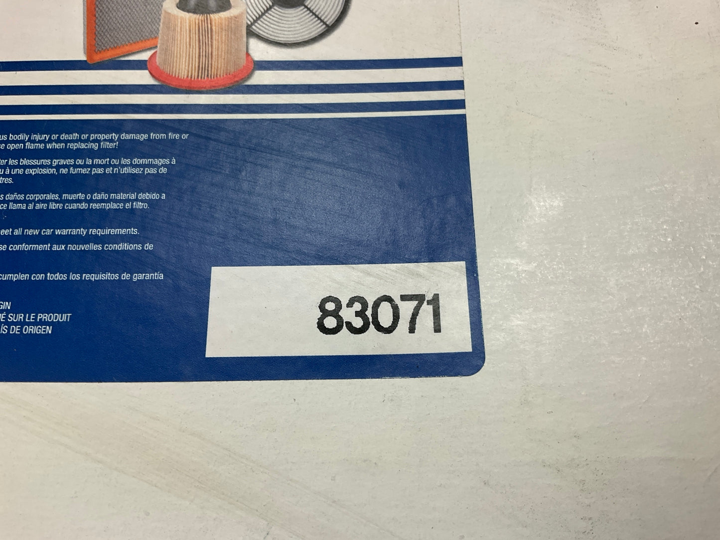 Carquest 83071 Engine Air Filter