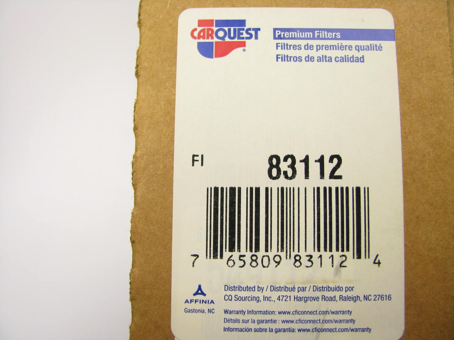 Carquest 83112 Engine Air Filter - 05-09 Land Rover LR3, 06-09 Range Rover Sport