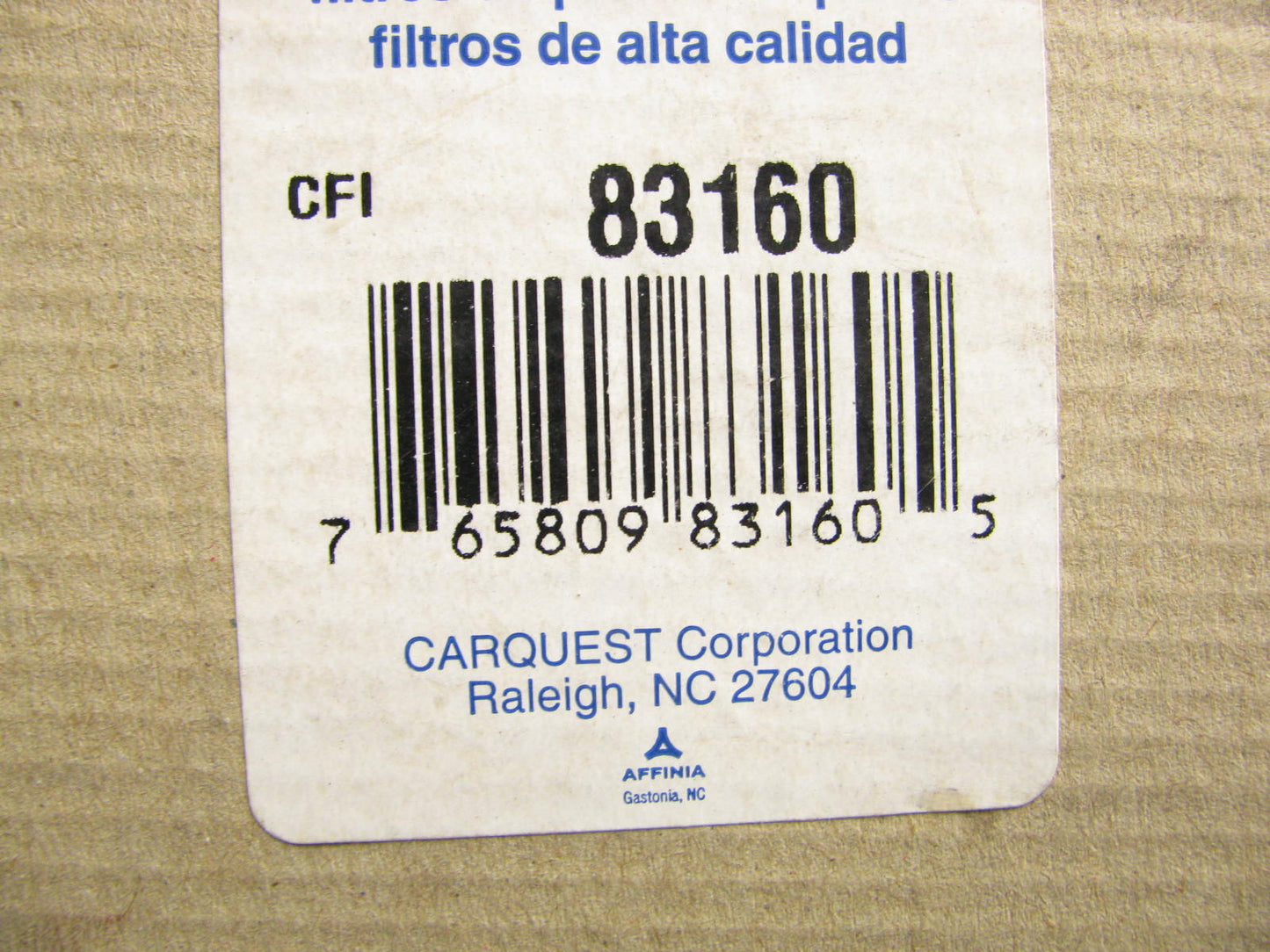 Carquest 83160 Air Filter Replaces 49160 LAF8792 PA3953 AF26502 P622148 PA3953