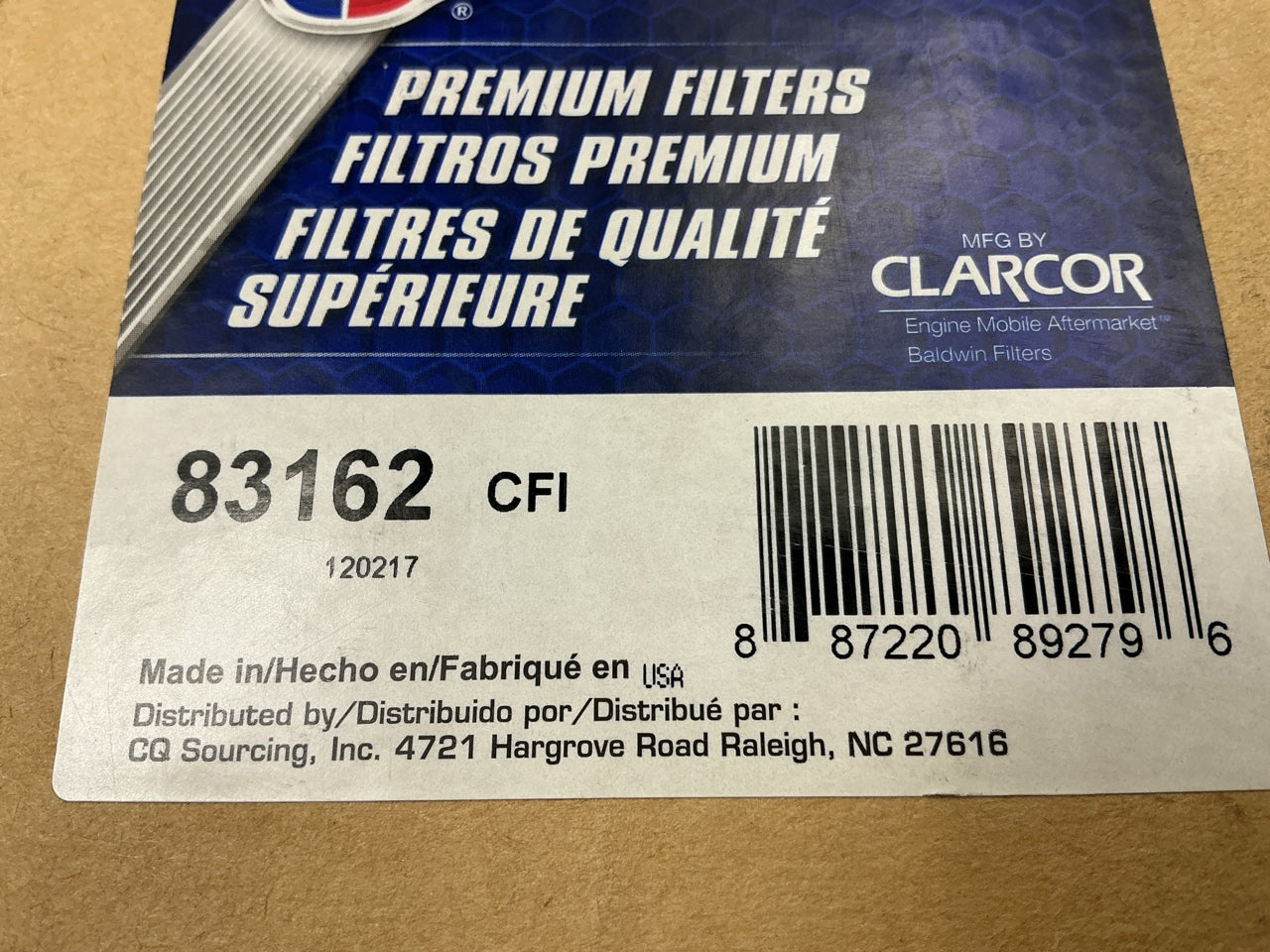 Carquest 83162 Cabin Air Filter Replaces 49162, 9162, AT141209, PA4567, AF25775