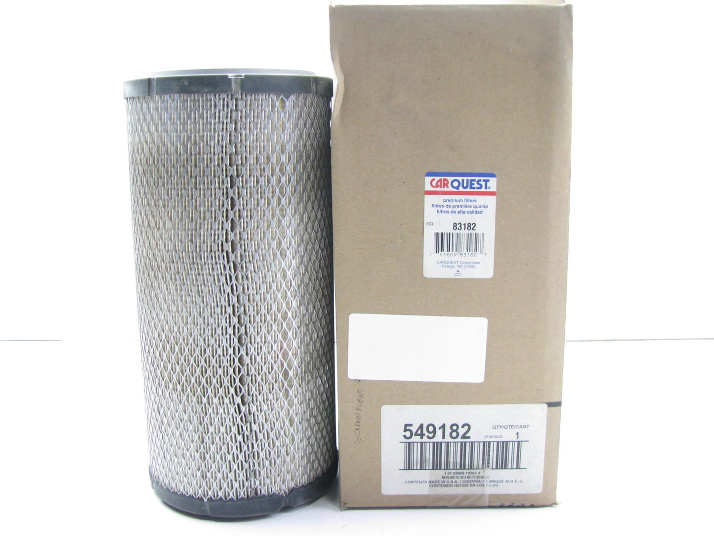 Carquest 83182 Outer Air Filter Replaces 49182 For Gehl Manitou